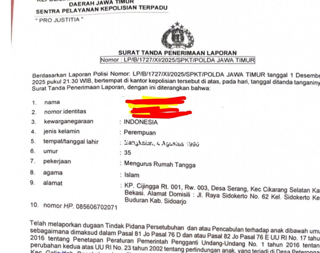 Warga Meminta Kapolda Jatim Perintahkan Anak buahnya Menangkap Dugaan Pelaku Pencabulan Santriwati Di Galis